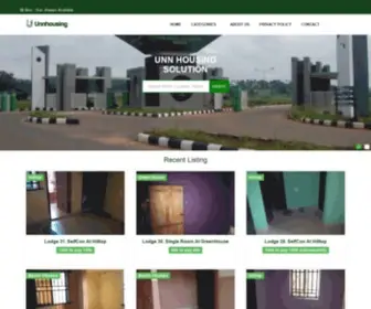 Unnhousing.com(UNN Housing) Screenshot