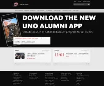 Unoalumni.org(UNO Alumni Association) Screenshot