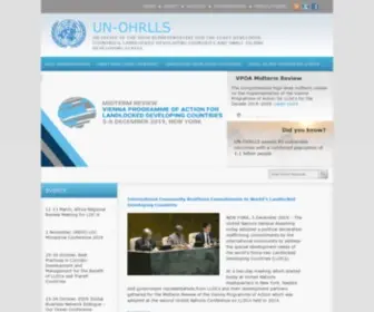 Unohrlls.org(Office of the High Representative for the Least Developed Countries) Screenshot