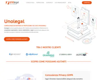 Unolegal.it(Soluzioni privacy per aziende) Screenshot