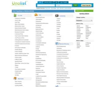 Unolist.com.bd(Local Classified Ads BANGLADESH) Screenshot
