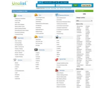 Unolist.com(Local Classified Ads USA) Screenshot