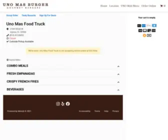 Unomasburgertogo.com(Online ordering menu for Uno Mas Food Truck. UNO MAS FOOD TRUCK) Screenshot