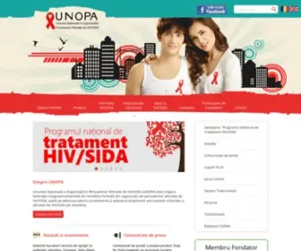 Unopa.ro(Uniunea Nationala a Organizatiilor Persoanelor Afectate de HIV/SIDA) Screenshot