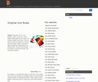 Unorules.com(The Full Rules for Uno Card Game Plus Other Versions) Screenshot