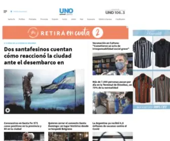 Unosantafe.com.ar(Diario Uno Santa Fe) Screenshot