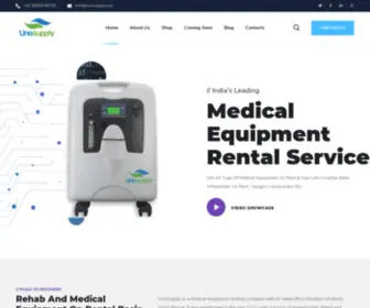 Unosupply.com(Medical Equipment rental in India) Screenshot