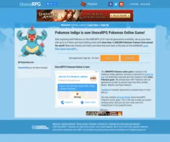Unovarpg.com(UnovaRPG (Pokemon Indigo)) Screenshot