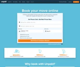 Unpakt.com(Compare Moving Quotes & Book Online) Screenshot