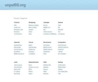 Unpef05.org(الرئيسية) Screenshot