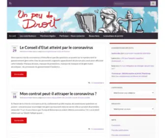 Unpeudedroit.fr(Un peu de droit) Screenshot