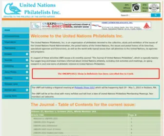 Unpi.com(The United Nations Philatelists Inc) Screenshot