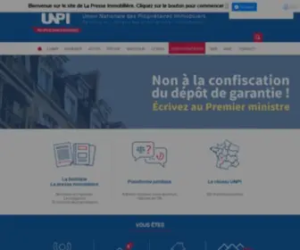 Unpi.org(Union Nationale de la Propriété Immobilière) Screenshot