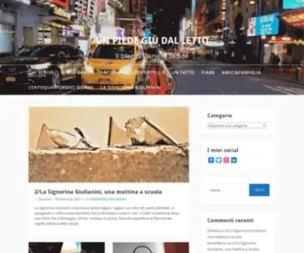 Unpiedegiu.it(Un piede giù dal letto) Screenshot