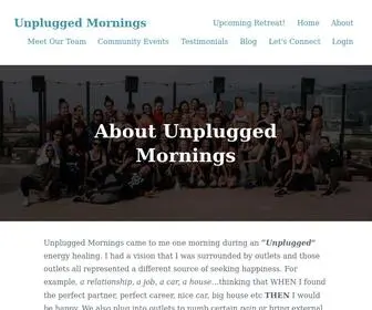 Unpluggedmornings.com(About) Screenshot