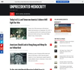 Unprecedentedmediocrity.com(Unprecedented Mediocrity) Screenshot