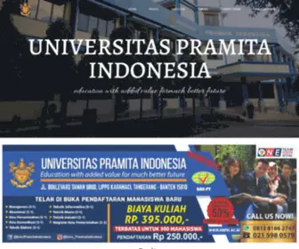 Unpri.ac.id(Education with added value formuch better future) Screenshot