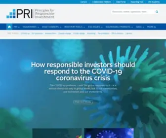 Unpri.org(Learn about responsible investment) Screenshot