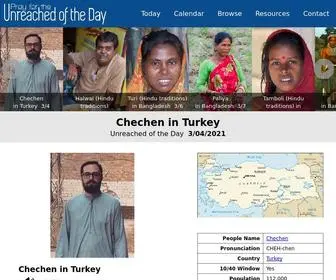 Unreachedoftheday.org(Unreached of the Day) Screenshot