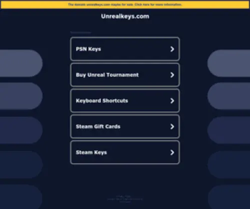 Unrealkeys.com(Unrealkeys) Screenshot