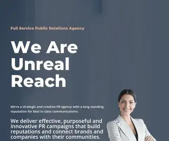 Unrealreach.com(Full Service Public Relations Agency) Screenshot