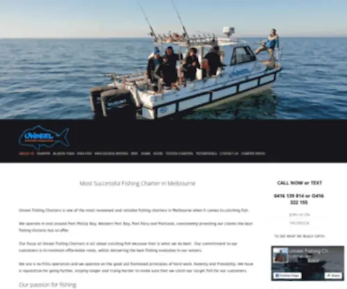 Unreelfishingcharters.com.au(Fishing Charters Melbourne) Screenshot