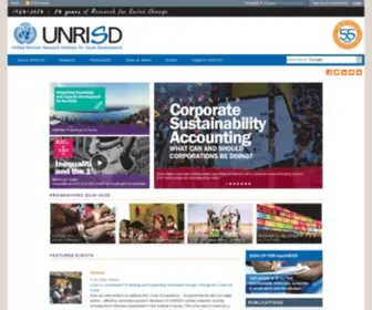 Unrisd.org(United Nations Research Institute for Social Development) Screenshot