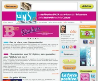 Unsa-Education.com(Accueil) Screenshot