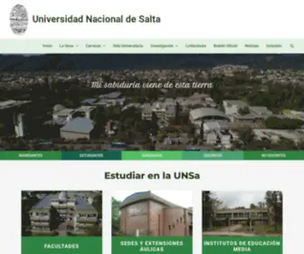 Unsa.edu.ar(Universidad Nacional de Salta) Screenshot