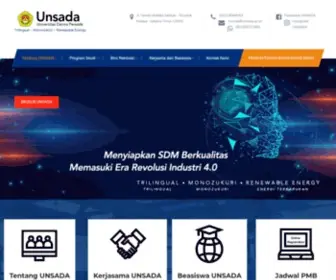 Unsada.ac.id(Universitas Darma Persada) Screenshot