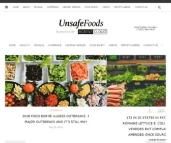 Unsafefoods.com(Unsafefoods) Screenshot