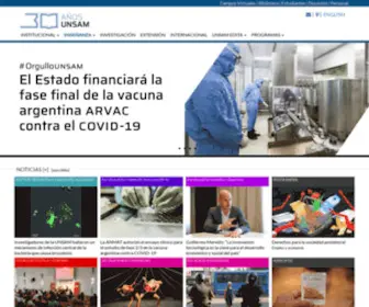 Unsam.edu.ar(Universidad Nacional de San Martín) Screenshot