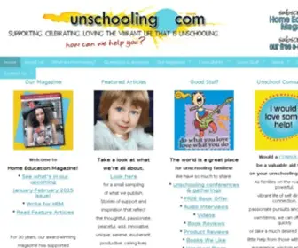 Unschooling.com(An Unschooling community sharing and discussing Unschooling and Natural Learning. Living) Screenshot