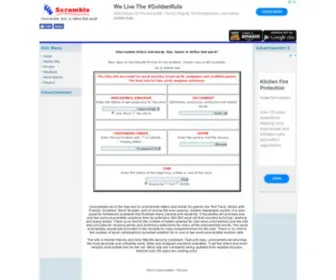Unscramble.net(Unscramble Words and Letters) Screenshot