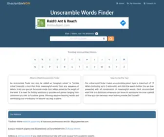 Unscramblenow.com(Unscramble Words & Letter Finder) Screenshot