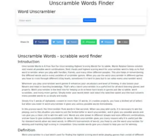 Unscramblewords.world(Unscramble Words) Screenshot