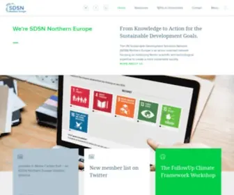 UNSDSN-NE.org(Committed to Sustainable Development. A network) Screenshot