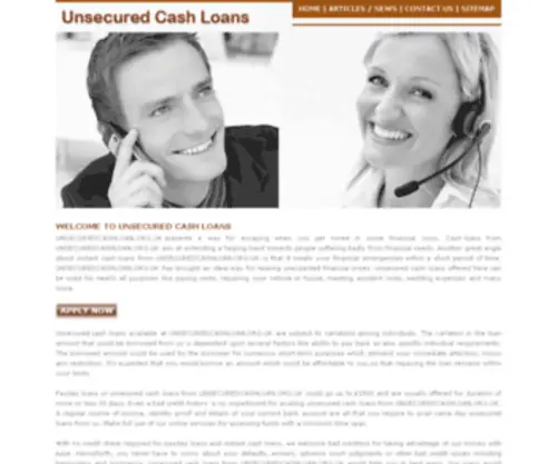 Unsecuredcashloan.org.uk(Instant Cash Loans) Screenshot