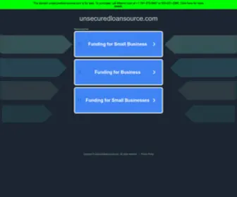 Unsecuredloansource.com(Unsecured Loan Source) Screenshot