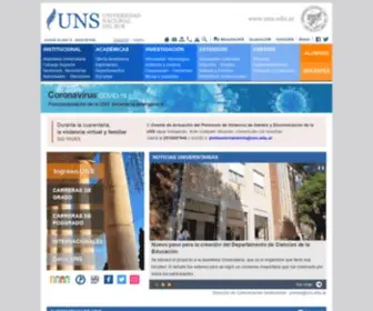 UNS.edu.ar(Universidad Nacional del Sur) Screenshot