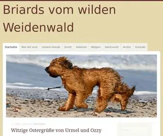 Unsere-Briards.de(Briards vom wilden Weidenwald) Screenshot