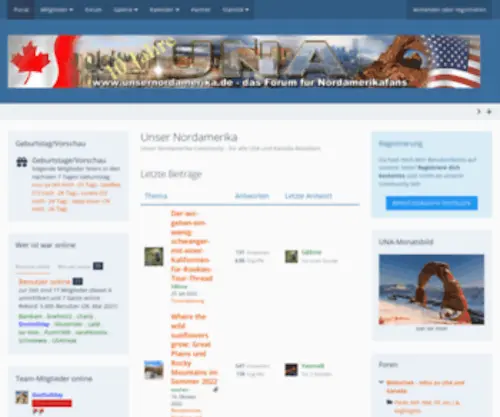 Unsernordamerika.de(UNA) Screenshot