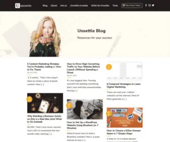 Unsettle.org(Unsettle Blog) Screenshot