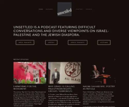Unsettledpod.com(UNSETTLED Podcast) Screenshot