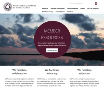 UNSM.ca(The Nova Scotia Federations of Municipalities (NSFM)) Screenshot