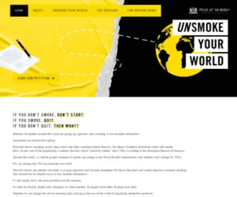 Unsmokeyourworld.com.au(Quitting altogether) Screenshot