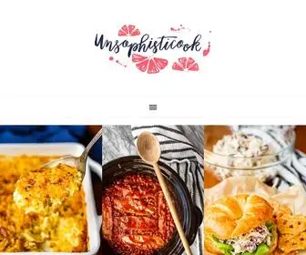 Unsophisticook.com(Easy Recipes for Real Life) Screenshot