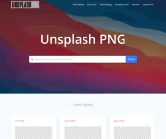 UnsplashPNG.com(Unsplash PNG) Screenshot