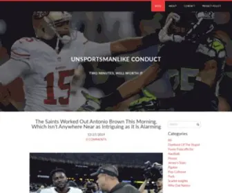 Unsportsmanlike-Conduct.com(Unsportsmanlike Conduct) Screenshot
