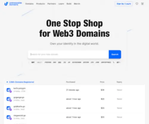 UnstoppableDomains.com(Unstoppable Domains) Screenshot